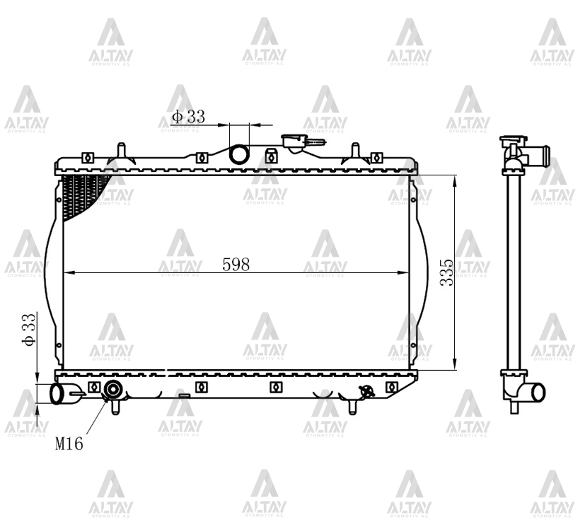 Hyundai Accent Su Radyatörü 1995-2000 Radyatör Su . Müşür Delikli Hyundai Accent Su Radyatörü 1995-2000 Radyatör Su . Müşür Delikli